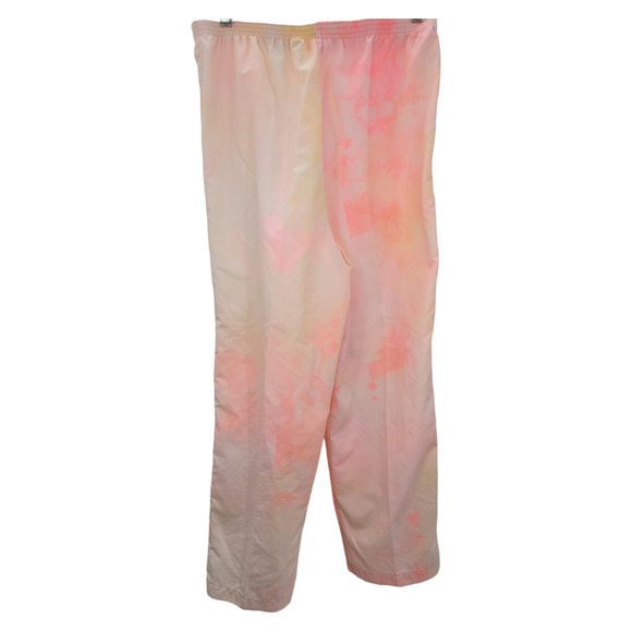 Michelle Palmer 80s Pink Yellow Vintage Track Jogging Suit - Picture 4 of 16